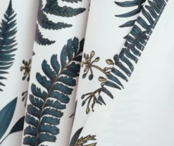 Devonia Allover White & Green Floral Room-Darkening Rod Pocket Curtain Panel Pair, (95") -DHP Sales Store 810468319 4