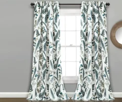 Devonia Allover Floral Room-Darkening Rod Pocket Curtain Panel Pair -DHP Sales Store 810468319 8