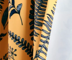 Devonia Allover Yellow & Blue Floral Room-Darkening Rod Pocket Curtain Panel Pair, (84") 8 Devonia Allover Yellow & Blue Floral Room-Darkening Rod Pocket Curtain Panel Pair, (84") -DHP Sales Store 810468322 4
