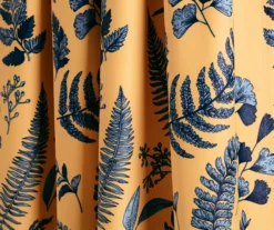 Devonia Allover Yellow & Blue Floral Room-Darkening Rod Pocket Curtain Panel Pair, (95") -DHP Sales Store 810468323 2