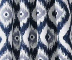 Diamond Ikat Room-Darkening Grommet Curtain Panel Pair, (84") -DHP Sales Store 810468325 2 1