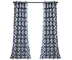 Diamond Ikat Room-Darkening Grommet Curtain Panel Pair, (84") -DHP Sales Store 810468325 7 1