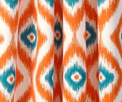 Diamond Ikat Room-Darkening Grommet Curtain Panel Pair, (84") -DHP Sales Store 810468326 2 1