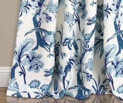 Dolores Blue & White Floral Room-Darkening Rod Pocket Curtain Panel Pair, (84") 12 Dolores Blue & White Floral Room-Darkening Rod Pocket Curtain Panel Pair, (84") -DHP Sales Store 810468328 3