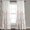 Aprile Floral Room-Darkening Rod Pocket Curtain Panel Pair, (84") 2 Aprile Floral Room-Darkening Rod Pocket Curtain Panel Pair, (84") -DHP Sales Store 810468338