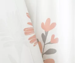 Aprile Floral Room-Darkening Rod Pocket Curtain Panel Pair, (84") -DHP Sales Store 810468338 4