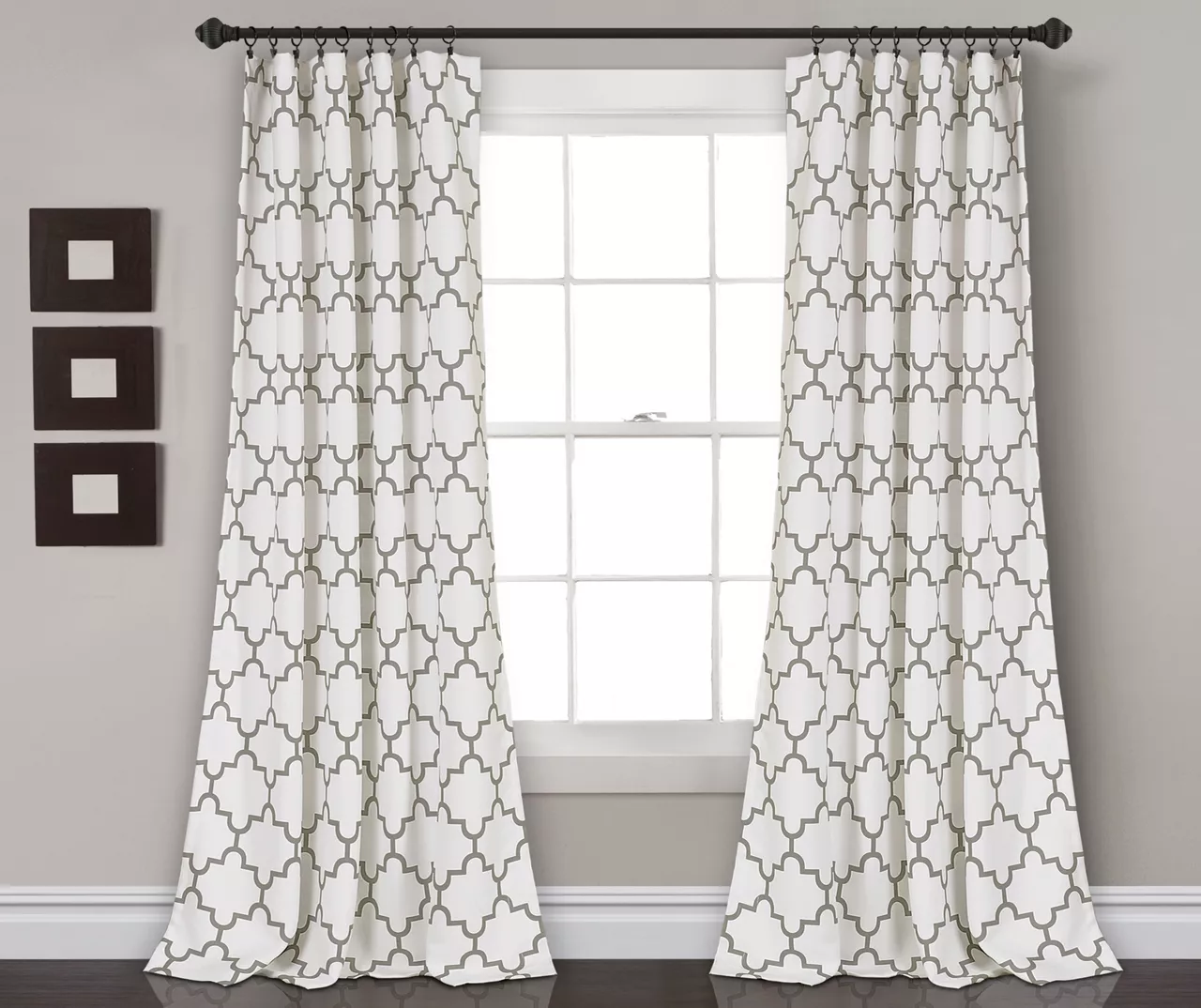 Bellagio Trellis Room-Darkening Rod Pocket Curtain Panel Pair 5 Bellagio Trellis Room-Darkening Rod Pocket Curtain Panel Pair - Image 3