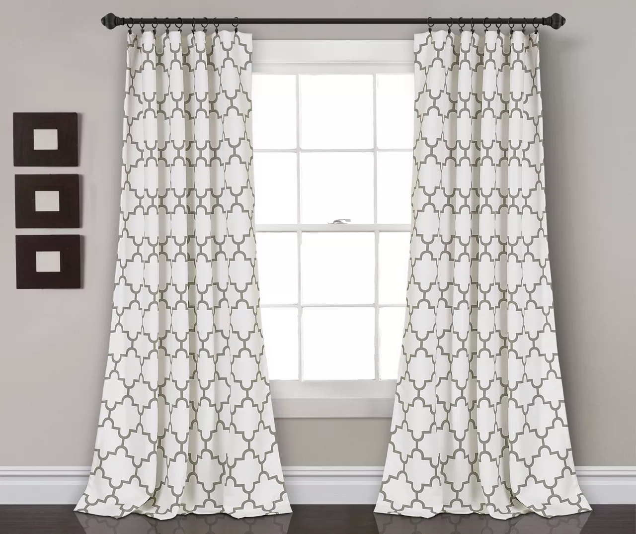 Bellagio Trellis Room-Darkening Rod Pocket Curtain Panel Pair 7 Bellagio Trellis Room-Darkening Rod Pocket Curtain Panel Pair - Image 5
