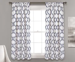 Bellagio Trellis Room-Darkening Rod Pocket Curtain Panel Pair 23 Bellagio Trellis Room-Darkening Rod Pocket Curtain Panel Pair -DHP Sales Store 810468350
