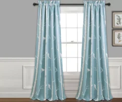 Bird On The Tree Room-Darkening Rod Pocket Curtain Panel Pair 23 Bird On The Tree Room-Darkening Rod Pocket Curtain Panel Pair -DHP Sales Store 810468355