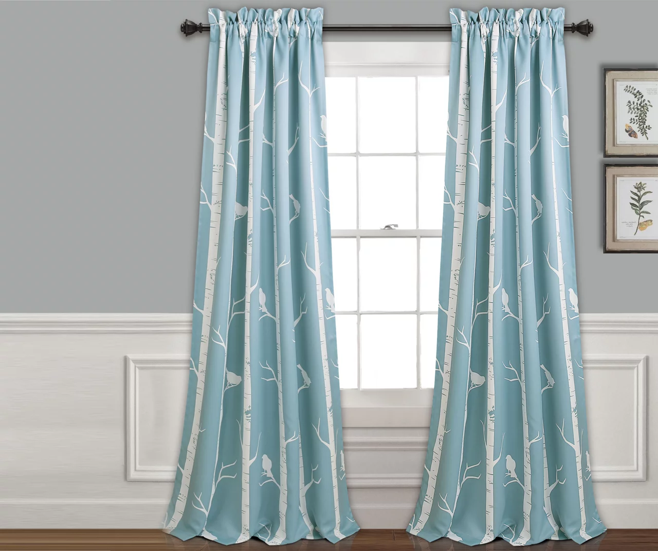 Bird On The Tree Room-Darkening Rod Pocket Curtain Panel Pair 5 Bird On The Tree Room-Darkening Rod Pocket Curtain Panel Pair - Image 3