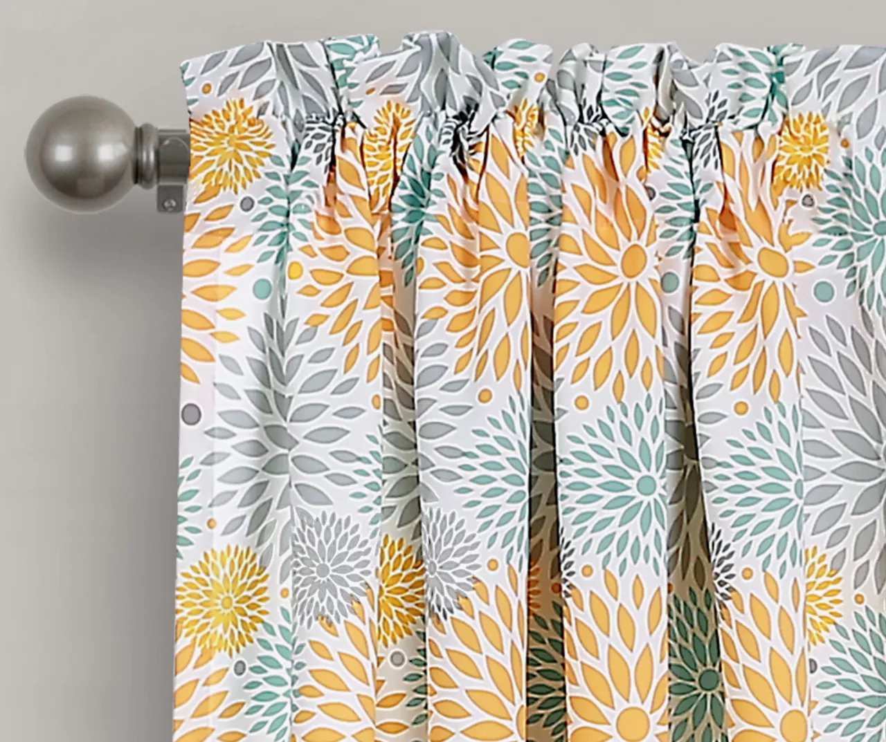 Blooming Flower Room-Darkening Rod Pocket Curtain Panel Pair 13 Blooming Flower Room-Darkening Rod Pocket Curtain Panel Pair - Image 11