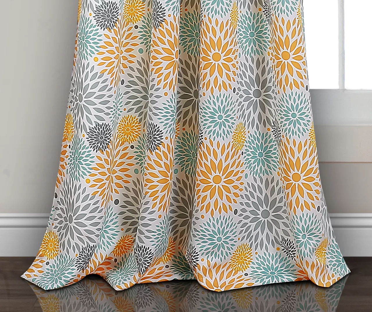 Blooming Flower Room-Darkening Rod Pocket Curtain Panel Pair 14 Blooming Flower Room-Darkening Rod Pocket Curtain Panel Pair - Image 12