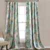 Botanical Garden Blue Room-Darkening Rod Pocket Curtain Panel Pair, (95") -DHP Sales Store 810468364 1