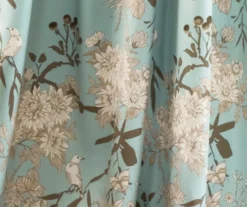 Botanical Garden Blue Room-Darkening Rod Pocket Curtain Panel Pair, (95") -DHP Sales Store 810468364 3