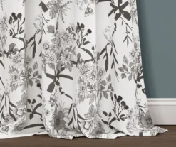 Botanical Garden Gray & White Room-Darkening Rod Pocket Curtain Panel Pair, (95") 12 Botanical Garden Gray & White Room-Darkening Rod Pocket Curtain Panel Pair, (95") -DHP Sales Store 810468367 2