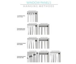 Botanical Garden Navy & White Room-Darkening Rod Pocket Curtain Panel Pair, (84") 16 Botanical Garden Navy & White Room-Darkening Rod Pocket Curtain Panel Pair, (84") -DHP Sales Store 810468368 6