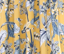 Dolores Yellow & Blue Floral Room-Darkening Rod Pocket Curtain Panel Pair, (108") 10 Dolores Yellow & Blue Floral Room-Darkening Rod Pocket Curtain Panel Pair, (108") -DHP Sales Store 810468369 1 1