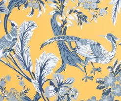 Dolores Yellow & Blue Floral Room-Darkening Rod Pocket Curtain Panel Pair, (108") 11 Dolores Yellow & Blue Floral Room-Darkening Rod Pocket Curtain Panel Pair, (108") -DHP Sales Store 810468369 2