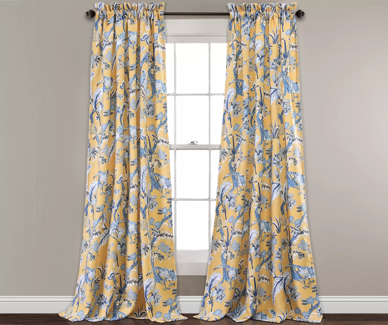 Dolores Floral Room-Darkening Rod Pocket Curtain Panel Pair 10 Dolores Floral Room-Darkening Rod Pocket Curtain Panel Pair - Image 8