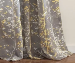Forest Gray & Yellow Room-Darkening Rod Pocket Curtain Panel Pair, (84") 11 Forest Gray & Yellow Room-Darkening Rod Pocket Curtain Panel Pair, (84") -DHP Sales Store 810468370 3