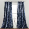 Forest Navy Room-Darkening Rod Pocket Curtain Panel Pair, (84") -DHP Sales Store 810468371