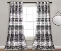 Hygge Geo Room-Darkening Grommet Curtain Panel Pair, (84") 19 Hygge Geo Room-Darkening Grommet Curtain Panel Pair, (84") -DHP Sales Store 810468374