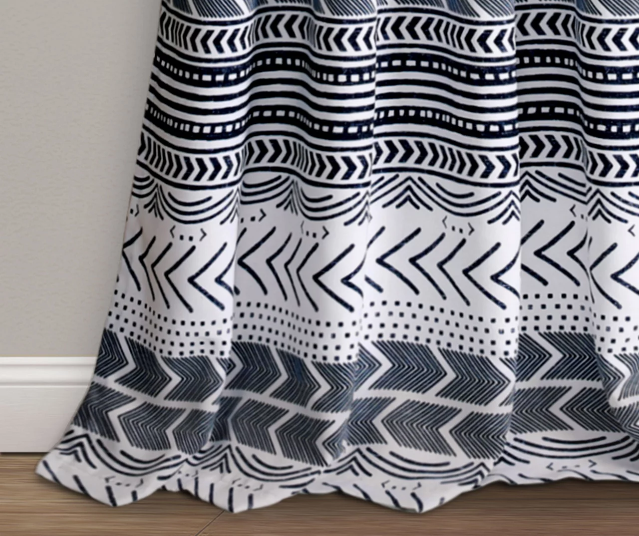 Hygge Geo Room-Darkening Grommet Curtain Panel Pair, (84") 7 Hygge Geo Room-Darkening Grommet Curtain Panel Pair, (84") - Image 5