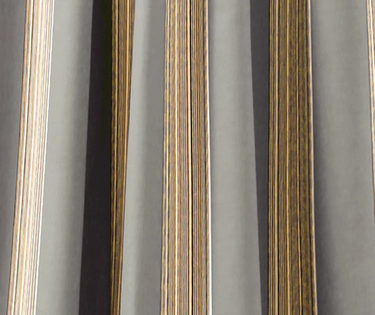 Julia Stripe Gray Room-Darkening Back Tab Curtain Panel Pair, (84") 5 Julia Stripe Gray Room-Darkening Back Tab Curtain Panel Pair, (84") - Image 3