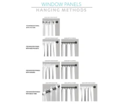 Julia Stripe Gray Room-Darkening Back Tab Curtain Panel Pair, (84") 15 Julia Stripe Gray Room-Darkening Back Tab Curtain Panel Pair, (84") -DHP Sales Store 810468377 5