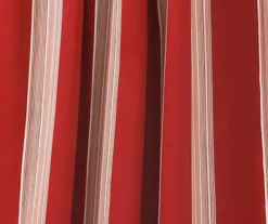 Julia Stripe Red Room-Darkening Back Tab Curtain Panel Pair, (84") -DHP Sales Store 810468378 2 1