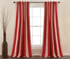 Julia Stripe Room-Darkening Back Tab Curtain Panel Pair, (84") -DHP Sales Store 810468378