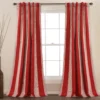 Julia Stripe Red Room-Darkening Back Tab Curtain Panel Pair, (84") -DHP Sales Store 810468378 7