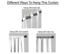 Karmen Medallion Navy Room-Darkening Back Tab Curtain Panel Pair, (84") -DHP Sales Store 810468382 3