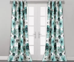 Leah Floral Room-Darkening Grommet Curtain Panel Pair 34 Leah Floral Room-Darkening Grommet Curtain Panel Pair -DHP Sales Store 810468389