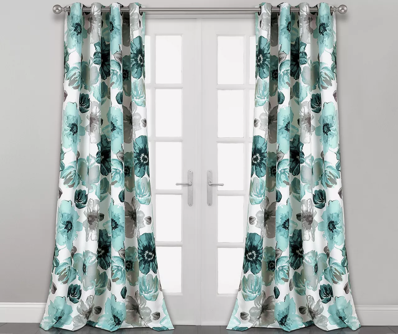 Leah Floral Room-Darkening Grommet Curtain Panel Pair 15 Leah Floral Room-Darkening Grommet Curtain Panel Pair - Image 13