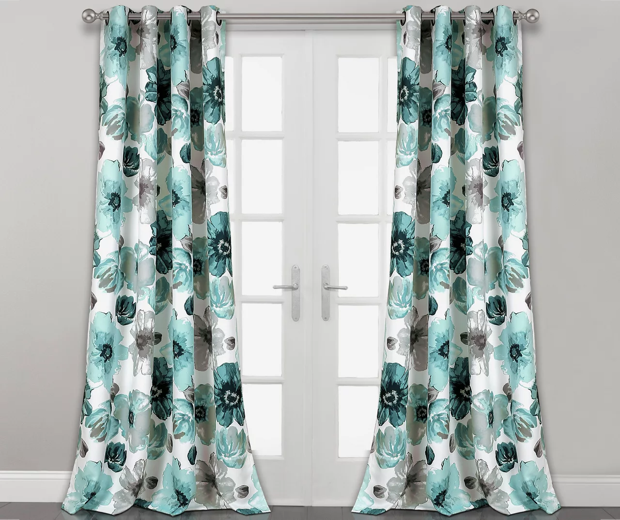 Leah Floral Room-Darkening Grommet Curtain Panel Pair 10 Leah Floral Room-Darkening Grommet Curtain Panel Pair - Image 8