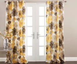 Leah Floral Room-Darkening Grommet Curtain Panel Pair 39 Leah Floral Room-Darkening Grommet Curtain Panel Pair -DHP Sales Store 810468400