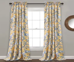 Dolores Floral Room-Darkening Rod Pocket Curtain Panel Pair 30 Dolores Floral Room-Darkening Rod Pocket Curtain Panel Pair -DHP Sales Store 810468407