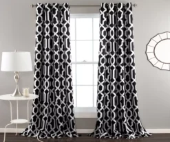 Edward Trellis Room-Darkening Grommet Curtain Panel Pair 27 Edward Trellis Room-Darkening Grommet Curtain Panel Pair -DHP Sales Store 810468411