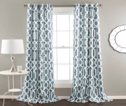 Edward Trellis Room-Darkening Grommet Curtain Panel Pair 25 Edward Trellis Room-Darkening Grommet Curtain Panel Pair -DHP Sales Store 810468412