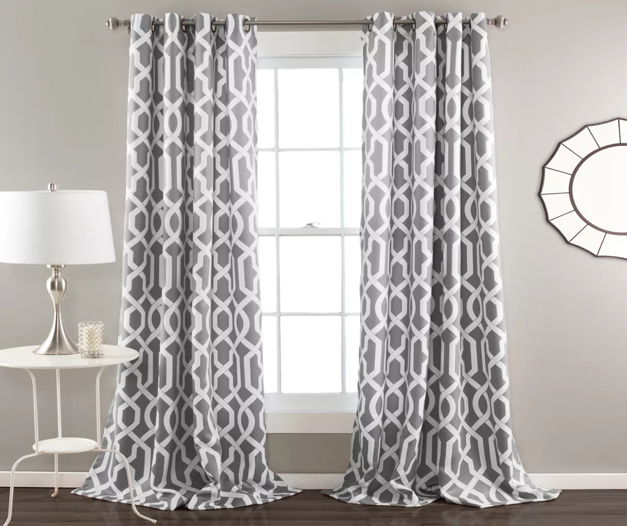 Edward Trellis Room-Darkening Grommet Curtain Panel Pair 11 Edward Trellis Room-Darkening Grommet Curtain Panel Pair - Image 9