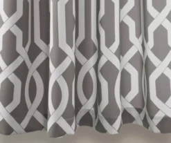 Edward Trellis Gray Room-Darkening Grommet Curtain Panel Pair, (63") 9 Edward Trellis Gray Room-Darkening Grommet Curtain Panel Pair, (63") -DHP Sales Store 810468414 3 1