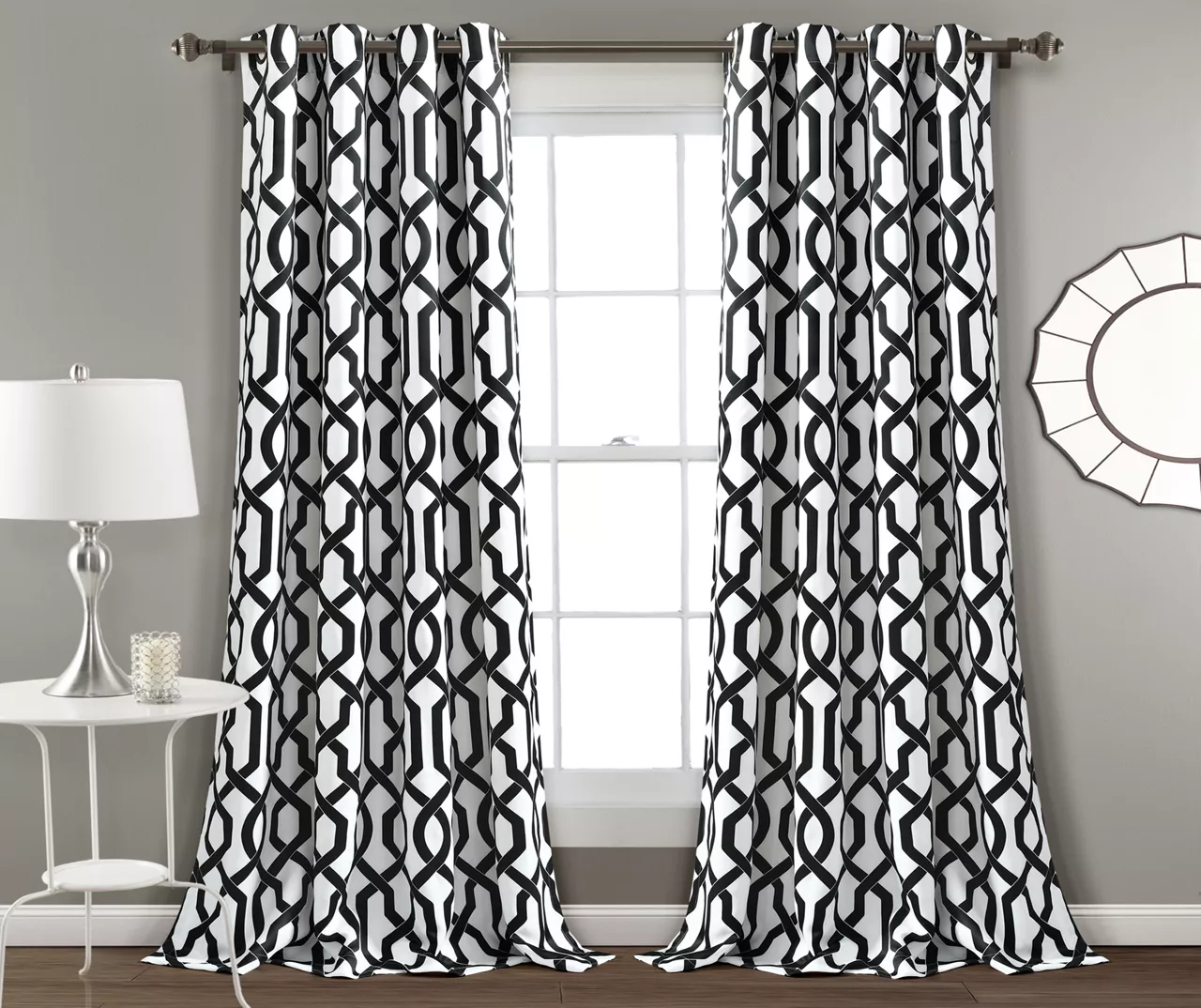 Edward Trellis Room-Darkening Grommet Curtain Panel Pair 10 Edward Trellis Room-Darkening Grommet Curtain Panel Pair - Image 8