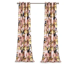 Floral Watercolor Room-Darkening Grommet Curtain Panel Pair, (84") -DHP Sales Store 810468423 6