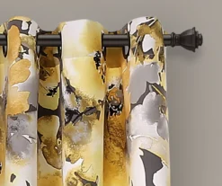 Floral Watercolor Room-Darkening Grommet Curtain Panel Pair, (84") -DHP Sales Store 810468424 1 1