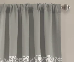 Estate Garden Gray & White Room-Darkening Rod Pocket Curtain Panel Pair, (95") 10 Estate Garden Gray & White Room-Darkening Rod Pocket Curtain Panel Pair, (95") -DHP Sales Store 810468435 1