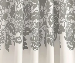 Estate Garden Gray & White Room-Darkening Rod Pocket Curtain Panel Pair, (95") 11 Estate Garden Gray & White Room-Darkening Rod Pocket Curtain Panel Pair, (95") -DHP Sales Store 810468435 2