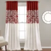 Estate Garden Red & White Room-Darkening Rod Pocket Curtain Panel Pair, (95") 2 Estate Garden Red & White Room-Darkening Rod Pocket Curtain Panel Pair, (95") -DHP Sales Store 810468436 4