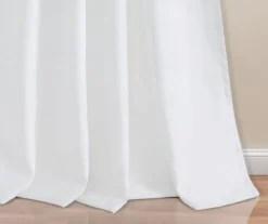 Estate Garden Red & White Room-Darkening Rod Pocket Curtain Panel Pair, (84") -DHP Sales Store 810468437 3